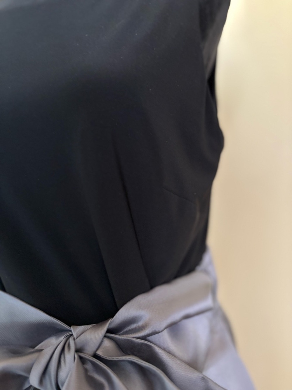 Lauren Ralph Lauren High-Low Fit & Flare Dress in Black and Gray 12 Quiet Luxury - Picture 9 of 14